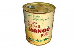 Karbanik Kutch Kesar Mango Pulp  Tin  850 grams